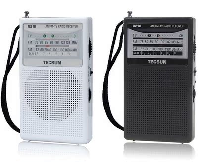 Tecsun/德生R-218伴音调频老人学生英语考试便携校园广播收音机