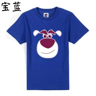 2015夏装皮克斯 玩具总动员 抱抱熊Lotso 劳苏 短袖T恤儿童亲子装