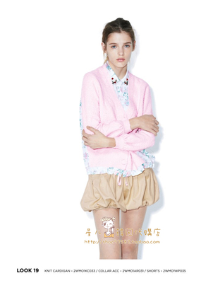 2017韩国同款女装春秋新款长袖时尚衬衫拼接针织V领宽松开衫长款