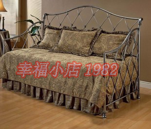 铁艺沙发床两用 宜家铁艺沙发组合 沙发床单人欧式铁艺沙发床f13