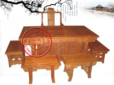 红木餐桌刺猬紫檀茶具休闲配电磁炉茶桌非洲花梨将军茶台实木正品