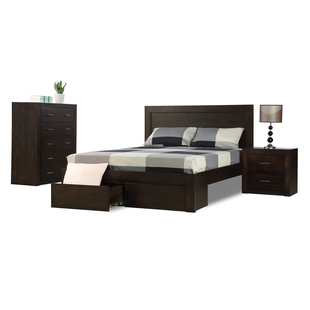 英堡来实木双人床 美式简约现代1.5 1.8 2.0米实木大床婚床厚重款