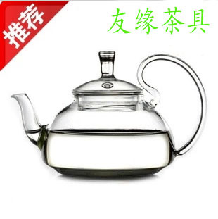 耐热玻璃茶壶 壶口过滤网高把壶 防掉盖泡茶壶 水壶仙踪壶花茶壶