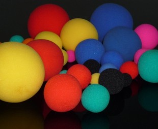 海绵球 魔幻海绵球 爆炸效果海绵球(单颗) 魔术道具 多色 超大