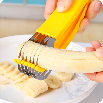 G小资调香蕉切片器不锈钢切香蕉工具香肠分割器火腿肠切割器水果