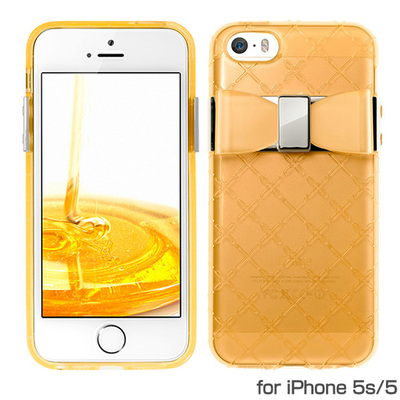 日本代购Bluevision蝴蝶结 苹果iPhone5s/5手机壳保护套 Parfum