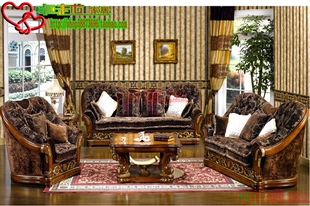 欧式客厅实木系列/ 实木古典沙发 茶几 布艺沙发 豪华家具