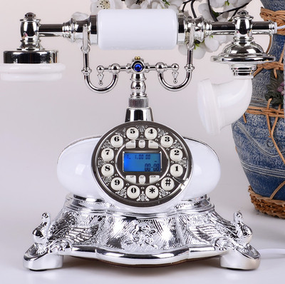 悦旗欧式复古仿古电话机古董时尚创意电话机家用固话座机电话机