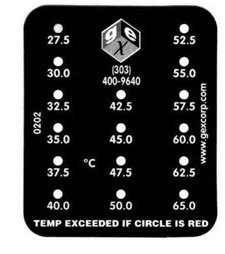 美国GEX辐照温度指示标签纸贴片|进口高精度温度指示标签纸贴片