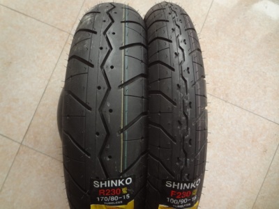 全新 SHINKO 230 100-90-18  170-80-15 进口轮胎