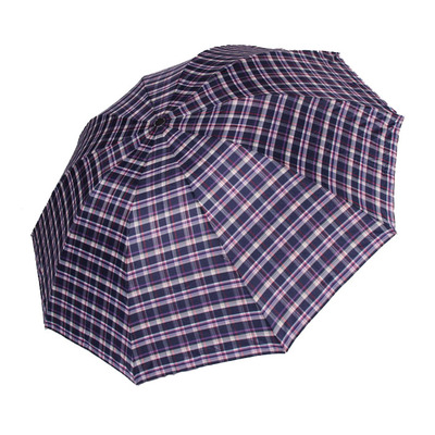 梅花伞男士超大雨伞折叠创意双人雨伞加固防风格子雨伞 伞包邮