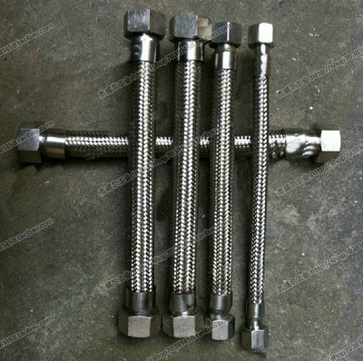 螺纹蒸汽 高压高温进水管 不锈钢金属软管 编织管2寸DN50 L1米