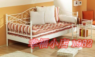铁艺沙发床两用 宜家铁艺沙发组合 沙发床单人1.2f03