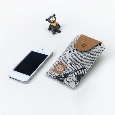 languo蓝果 黑白记忆手机保护包 创意欧美潮流怀旧 多功能手机袋