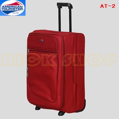 正品美国旅行者㊣24寸红色拉杆箱 行李箱 带保修卡 有扩展层