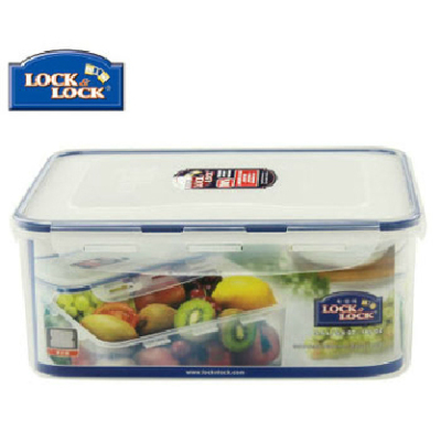 韩国乐扣乐扣塑料保鲜盒5.5L大容量杂物冰箱收纳盒密封箱储物盒