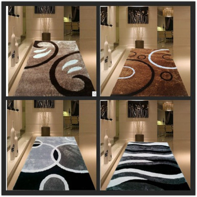 简约现代韩国丝图案地毯加密丝毛地毯客厅茶几卧室床边满铺定制