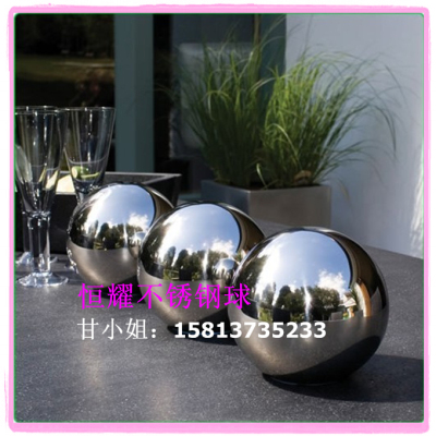 304材质加厚不锈钢圆球 空心球 装饰球 球摆件 多规格51mm-600mm