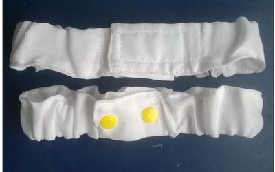 手工纯棉纱布尿布固定带 进口软魔术贴松紧带 弹力新生婴儿尿布带