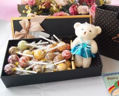 32颗阿尔卑斯棒棒糖果礼盒创意情人节新年送朋友高档零食生日礼物