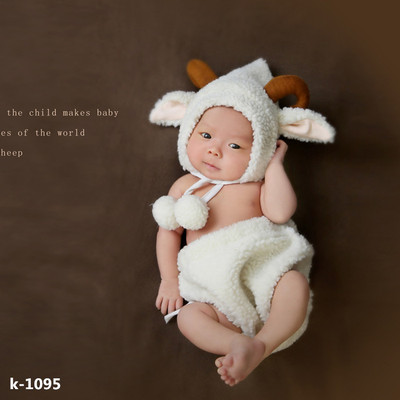 新款特价儿童摄影服装宝宝百天照相影楼童装婴儿写真衣服羊羊造型