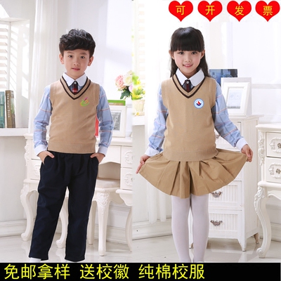 韩版儿童秋冬校服套装英伦学院风中小学生班服幼儿园园服长袖纯棉