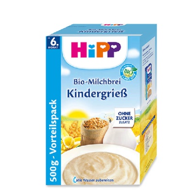 德国hipp喜宝米粉6个月营养宝宝辅食有机强化铁锌钙水果米糊2段