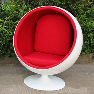 巧工坊 创意时尚蛋壳椅子时尚简约玻璃钢椅休闲椅子创意电脑椅