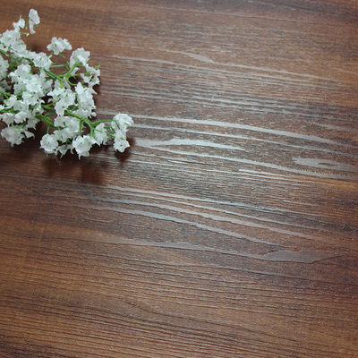 PVC地板石塑地胶片材木纹浮雕红木色环保耐磨家装办公室商用热卖