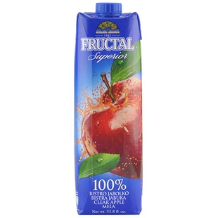 欧洲进口100%浓缩复原果汁富拉卡特苹果汁 进口饮料1L*12瓶
