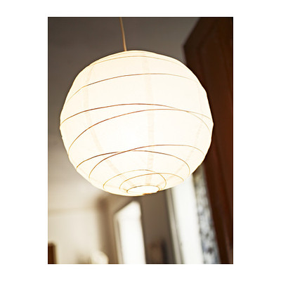 【成都宜家代购】IKEA 瑞格利 吊灯罩 宣纸灯罩45 cm 白色