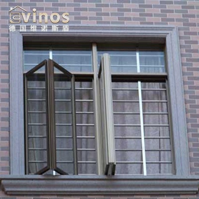 德国维诺斯盾有框铝合金 气密全开门窗 双层隔音玻璃封阳台窗