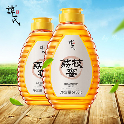 谭氏蜂蜜 荔枝蜜2瓶 蜂蜜纯净天然农家自产 野生蜂蜜 土蜂蜜