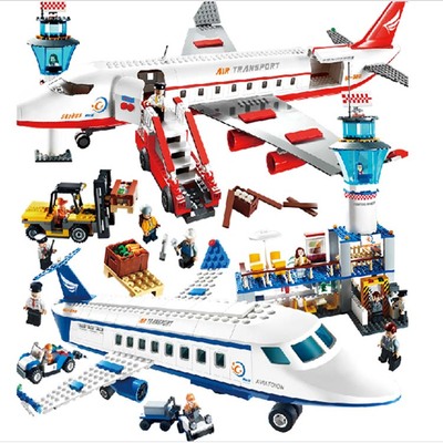 古迪飞机航空系列大型客机兼容乐高积木军事部队拼装玩具六一礼物