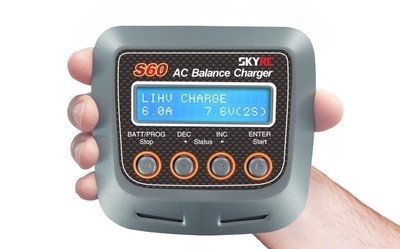 SKYRC S60 MINI 迷你AC模型锂电多功能充电器 内置电源220V