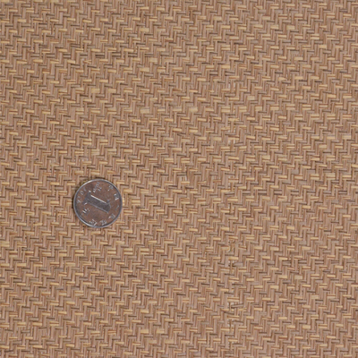 天然环保纸编墙纸QZB5A070 咖啡色小梯形编织纹免费样品提供参考