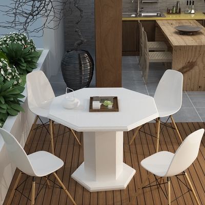 简约现代实木休闲阳台桌椅组合创意三五件套户外庭院茶几咖啡吧桌