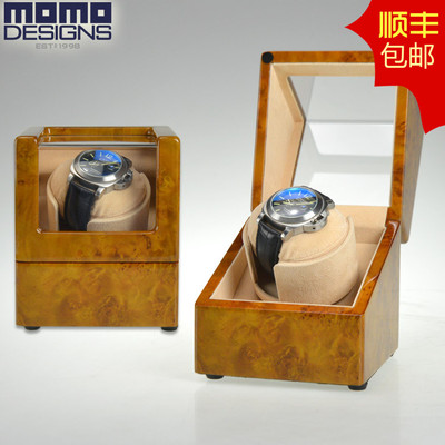 摇表器木质 自动机械手表盒上链盒 机械手表盒进口马达晃表器包邮