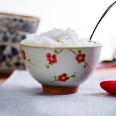景德镇 日式釉下彩陶瓷碗餐具套装 小米饭碗 饭碗 小汤碗