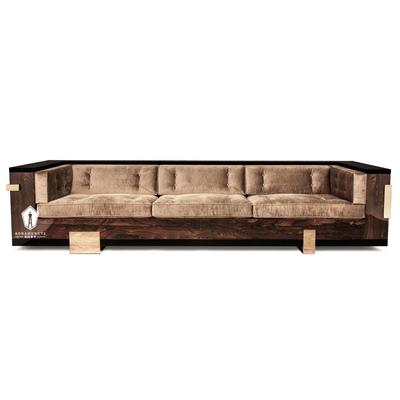 奥纳蒙特 意大利三人沙发 欧式实木沙发 新古典布艺沙发家具定制