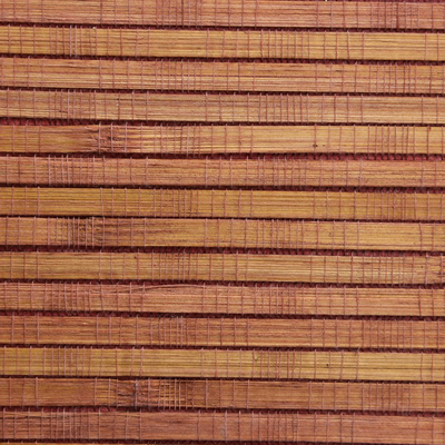 天然环保手工编织植物竹编墙纸 横条竹片东南亚独特风格 QCB5B192