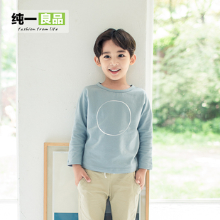 2-3-4秋季韩国男孩长袖T恤5-6-7儿童简约百搭打底衫8-9岁男童上衣