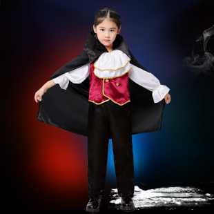 儿童吸血鬼服装万圣节吸血鬼公主装精灵旅社cosplay舞会演出服装