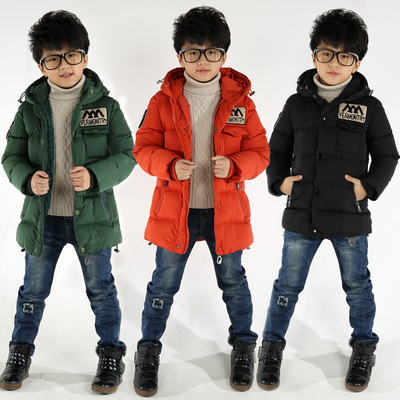 童装男童棉服冬装新款8儿童棉袄男孩棉衣10岁韩版13岁中长款外套