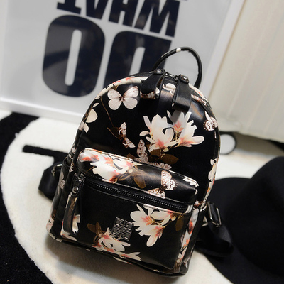 夏季新款潮流行女包印花双肩背2015时尚韩版学院风书包休闲手提包