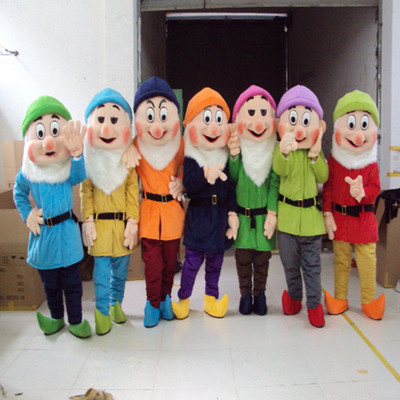 七个小矮人卡通人偶服装行走卡通人偶动漫服装卡通道具玩偶衣服