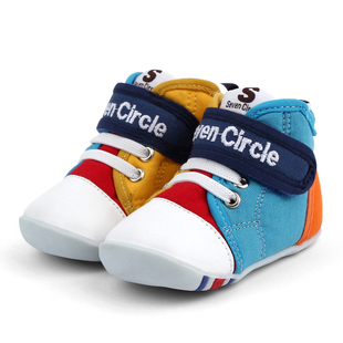一段新款宝宝鞋春季单鞋帆布鞋男女婴儿童机能软底防滑透气学步鞋