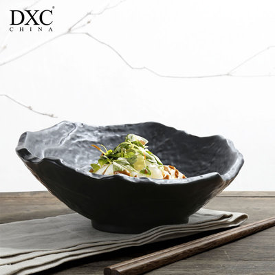 DXC创意日式陶瓷碗餐具斜口碗 韩式个性家用泡面碗菜碗米饭碗套装