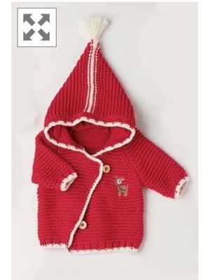 NEXT英国代购 2015新款圣诞红色针织儿童婴儿外套