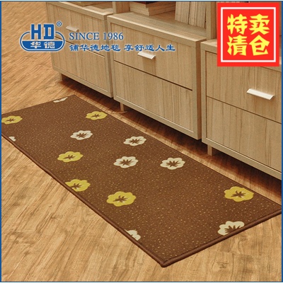 华德地毯家用入户进门脚垫厨房长方形简约现代防滑满铺毯特价定制